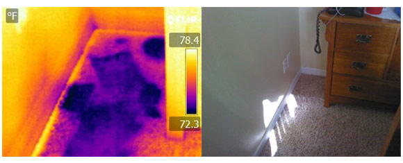 Thermal Imaging during a Home Inspection can help detect water damage.